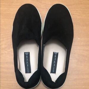 STEVE MADDEN Suede Black Slip-On Casual Shoes